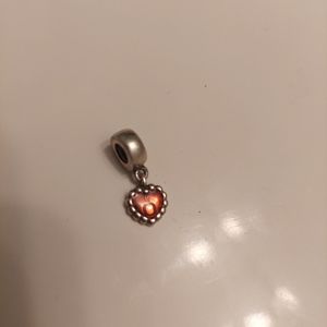 Pandora red heart charm